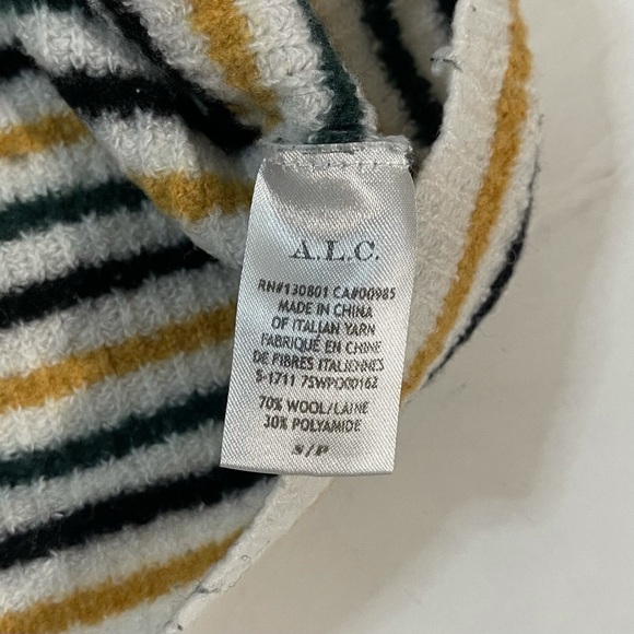 A.L.C. Women’s Meryl Striped Wool Blend Pullover Sweater Size Small - Picture 6 of 7